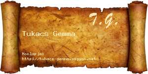 Tukacs Gemma névjegykártya
